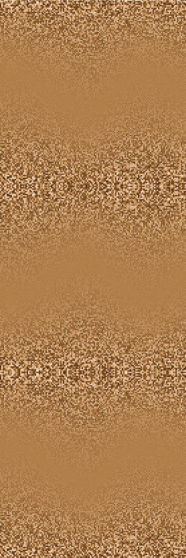 Bedroom vinyl rug in retro brown square dots - TenStickers
