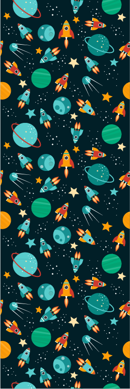 Bedroom vinyl rug cute kids' design space - TenStickers