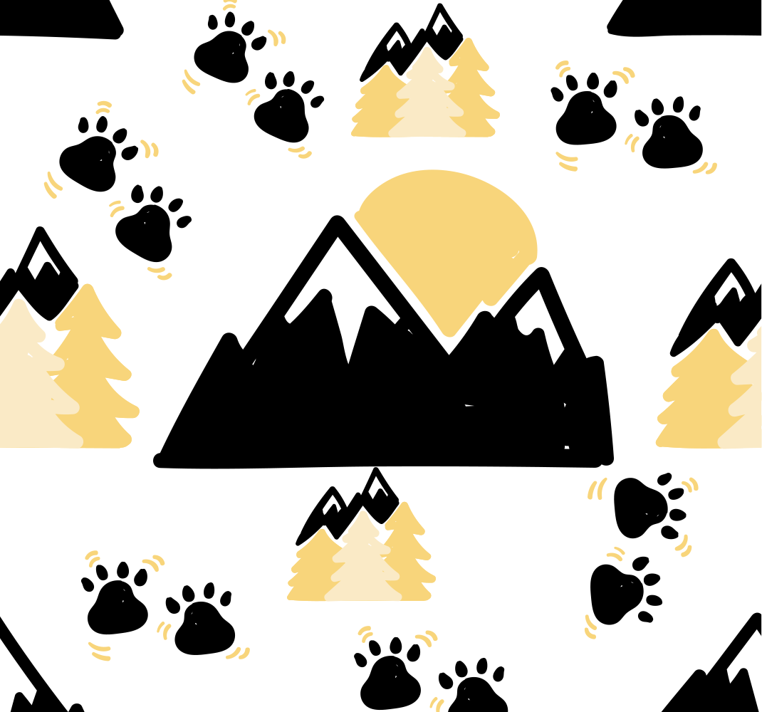 Bedroom vinyl rug footprints on white background - TenStickers