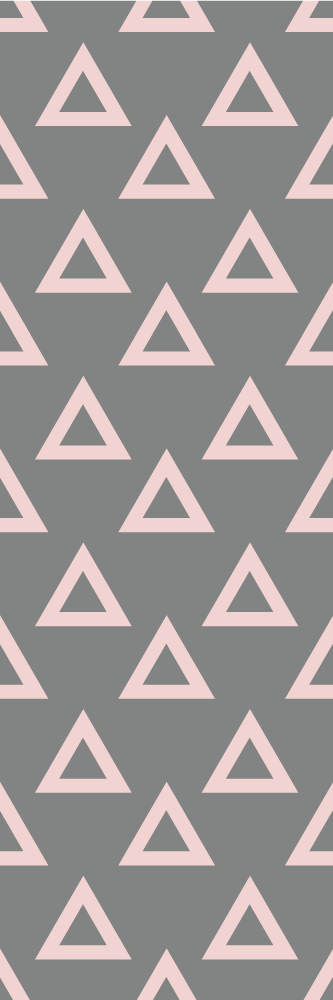Bedroom vinyl rug in pink and grey triangles - TenStickers