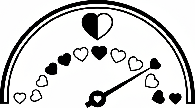 Bedroom vinyl rug love gauge headboard sticker - TenStickers