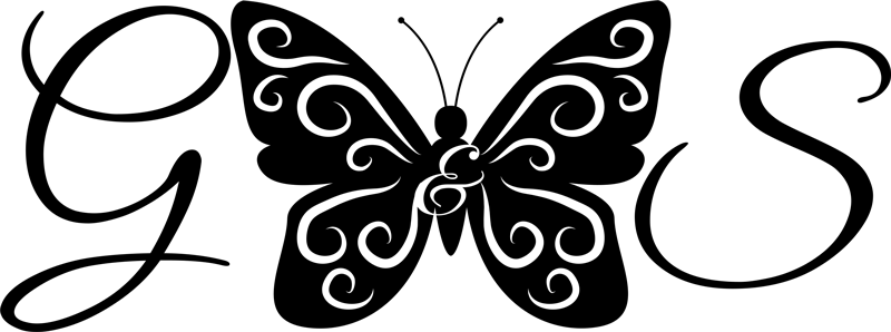 Bedroom vinyl rug butterfly with letters - TenStickers