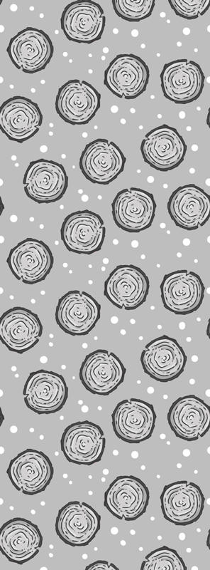 Scandinavian vinyl rug nordic style mountain design - TenStickers