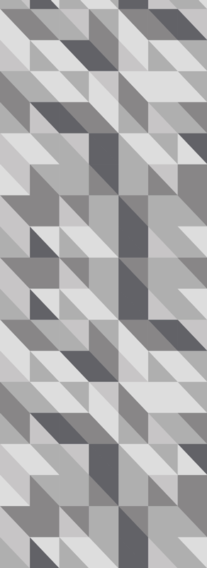 Scandinavian vinyl rug light gray geometric squares - TenStickers