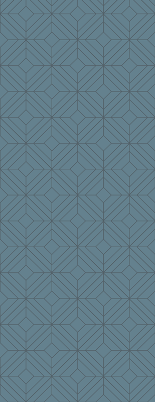 Scandinavian vinyl rug in nordic gray diamond pattern - TenStickers