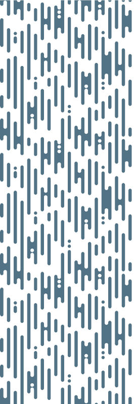 Scandinavian vinyl rug in blue irregular japandi pattern - TenStickers