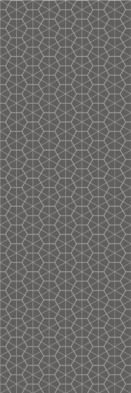 Scandinavian vinyl rug in minimalistic hexagonal design - TenStickers