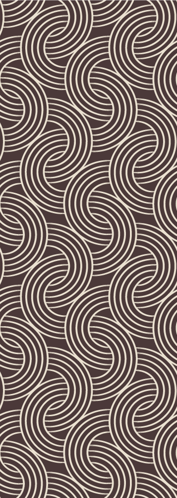 Scandinavian vinyl rug in minimalist brown design - TenStickers