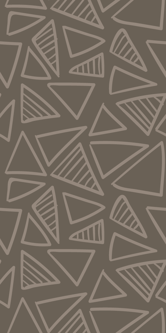Scandinavian vinyl rug with brown triangle stripes - TenStickers