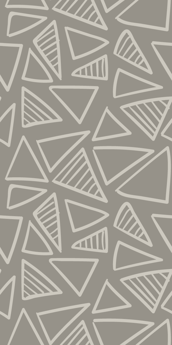 Scandinavian vinyl rug in gray triangle stripes - TenStickers