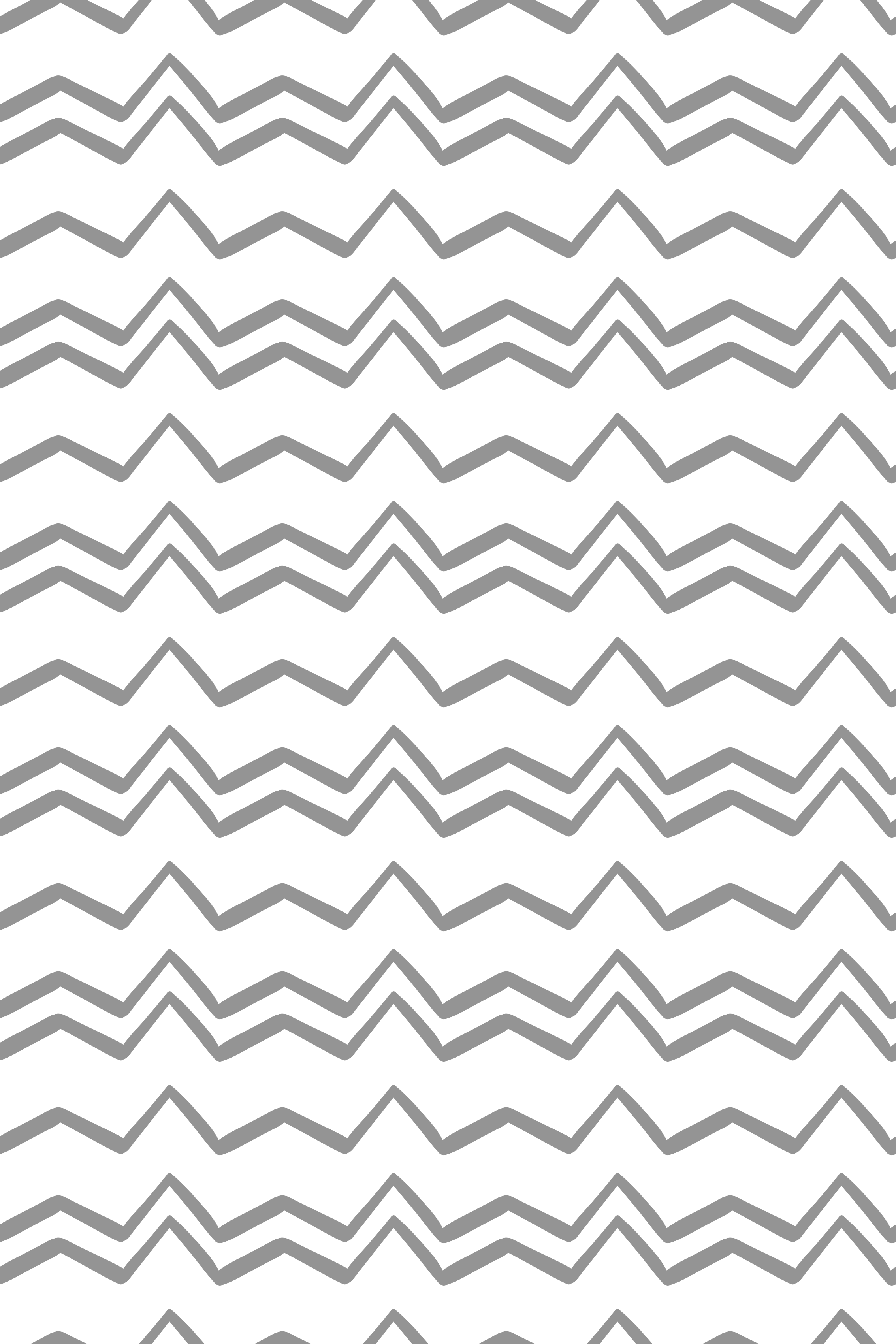 Scandinavian vinyl rug with irregular grey zigzag pattern - TenStickers