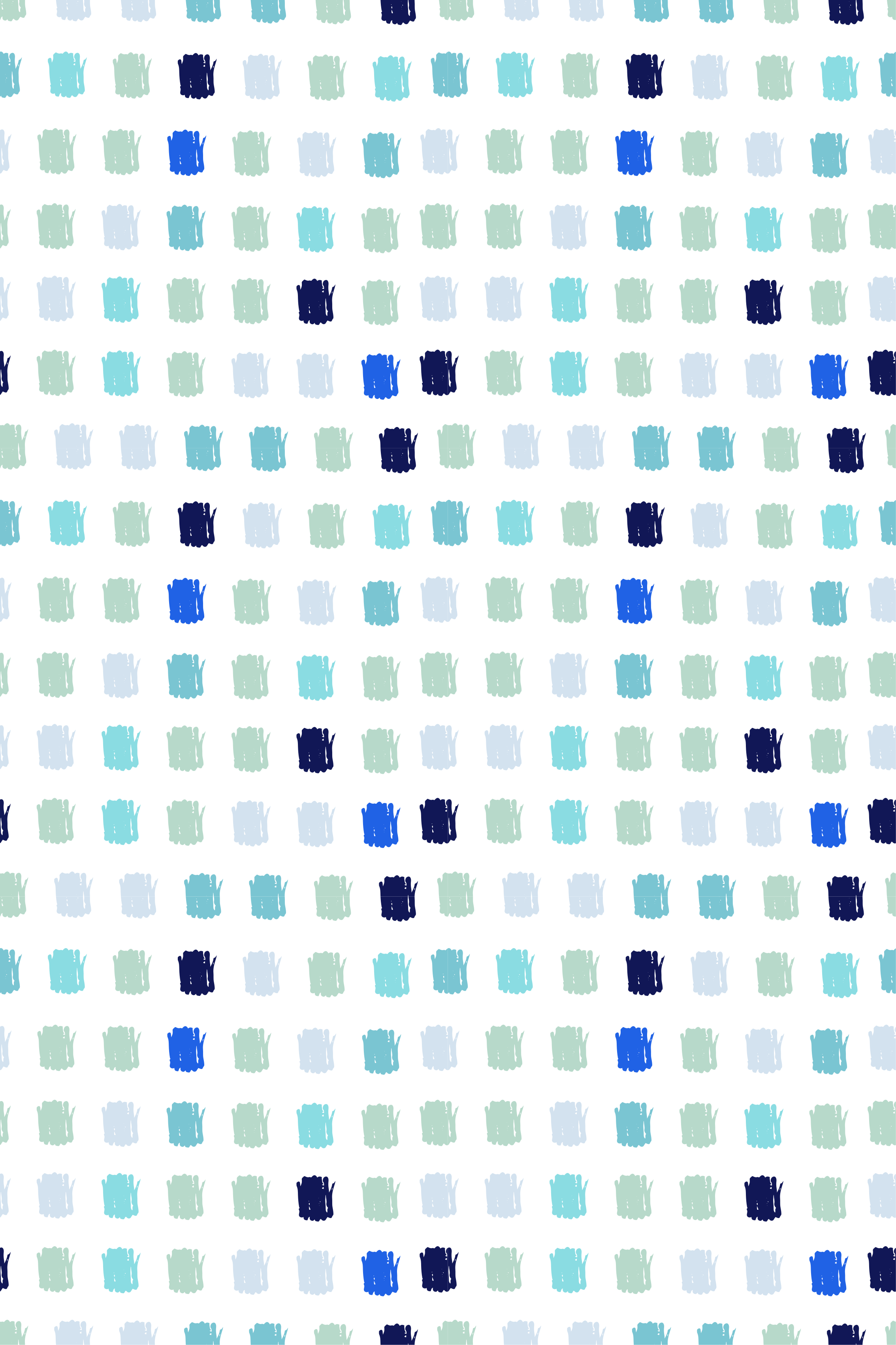 Scandinavian vinyl rug in various shades of blue - TenStickers
