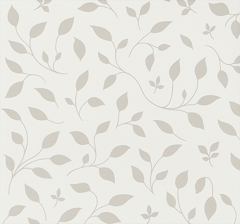 Scandinavian vinyl rug with calming leaf design - TenStickers