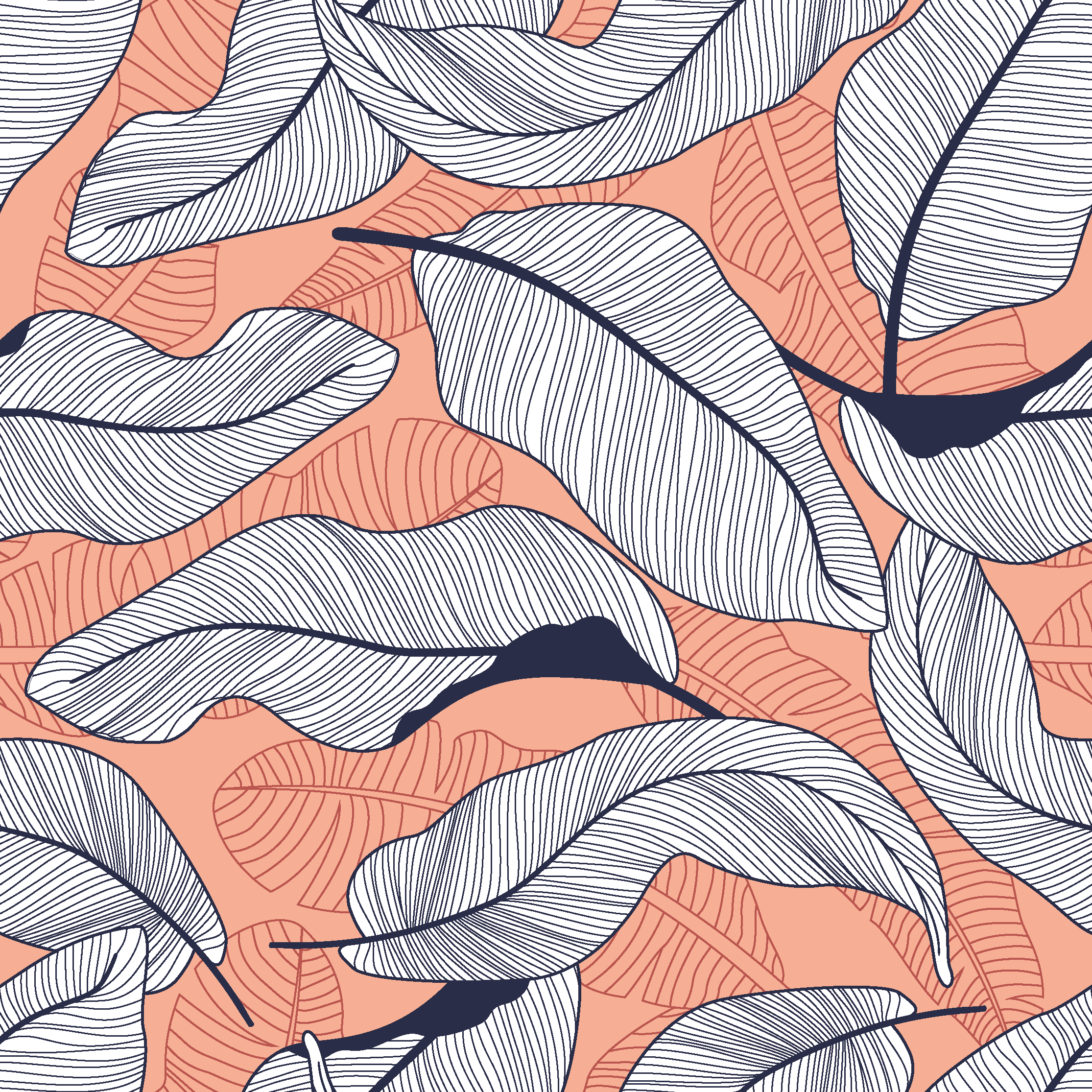 Nature vinyl rug with tropical foliage design - TenStickers