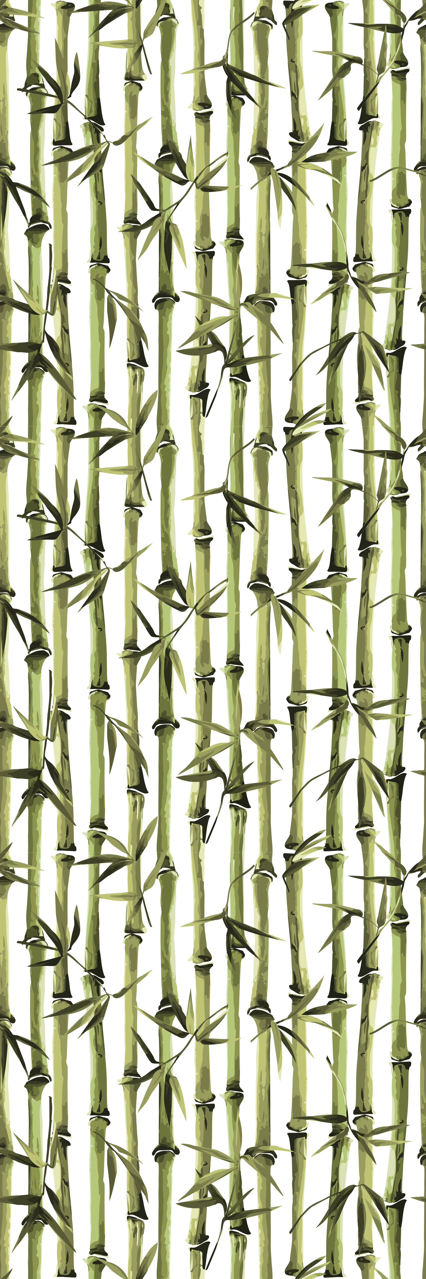 Nature vinyl rug bamboo branch pattern - TenStickers