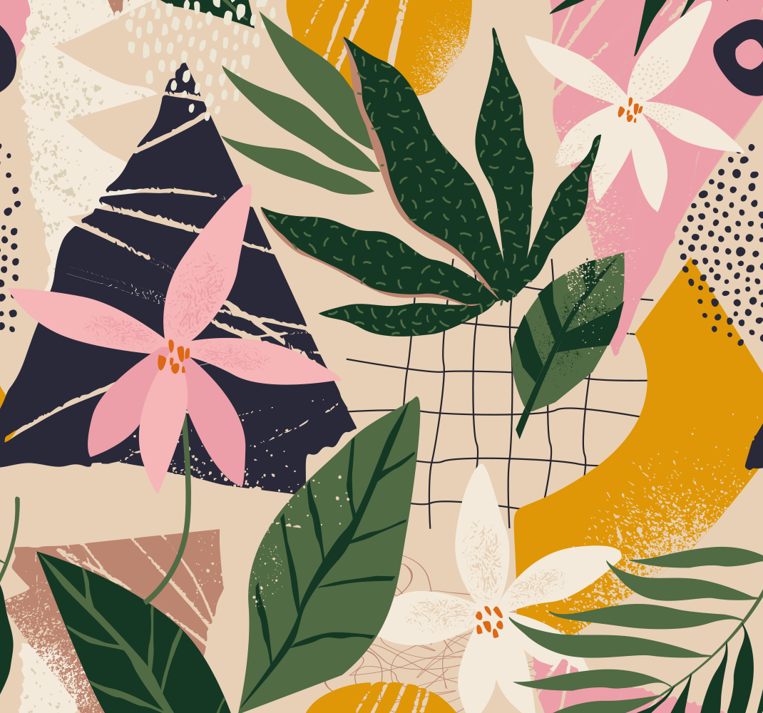 Nature vinyl rug a garden at home - TenStickers