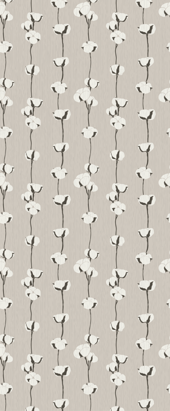 Nature vinyl rug new nostalgia cotton flowers - TenStickers
