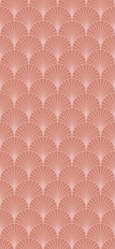 Vintage vinyl rug with rose gold palm decor - TenStickers