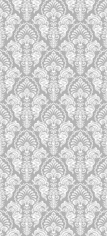 Vintage vinyl rug in seamless damask style - TenStickers