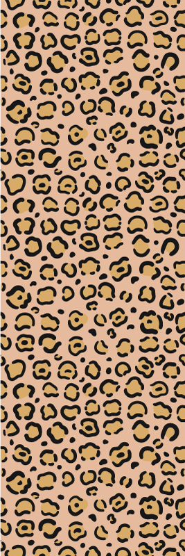 Leopard pastel color print animal vinyl rug - TenStickers