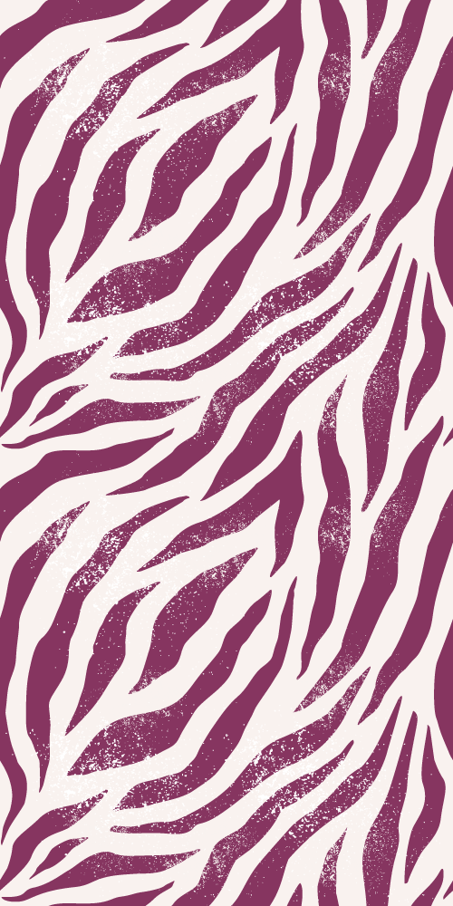Animal vinyl rug in purple and white zebra pattern - TenStickers