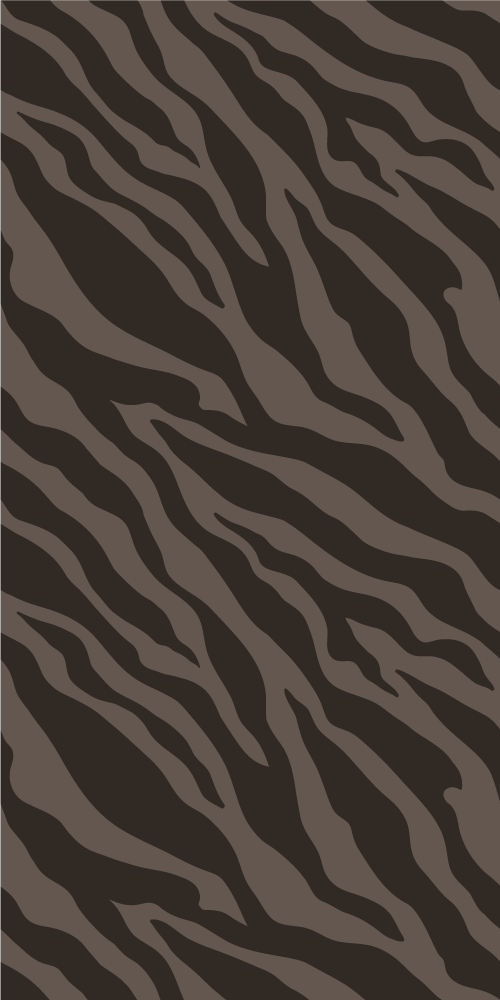 Animal vinyl rug dark zebra design - TenStickers