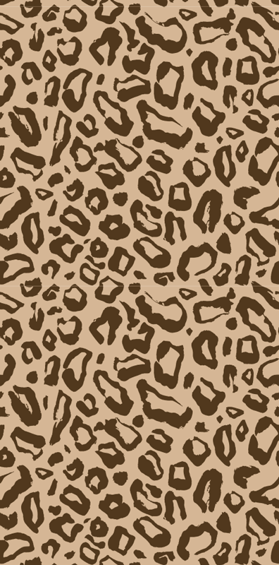 Animal vinyl rug with big and small leopard spots - TenStickers