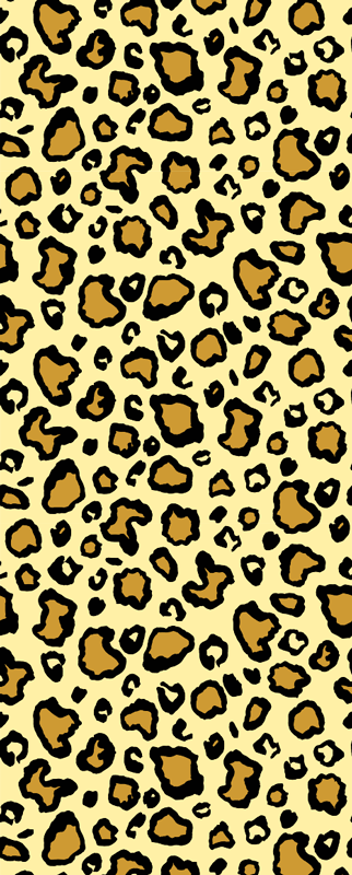 Animal vinyl rug in classic leopard print pattern - TenStickers
