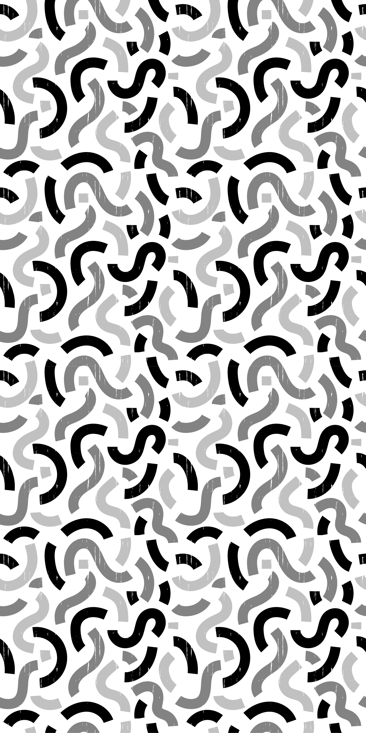 Texture vinyl rug in black and white shapes pattern - TenStickers