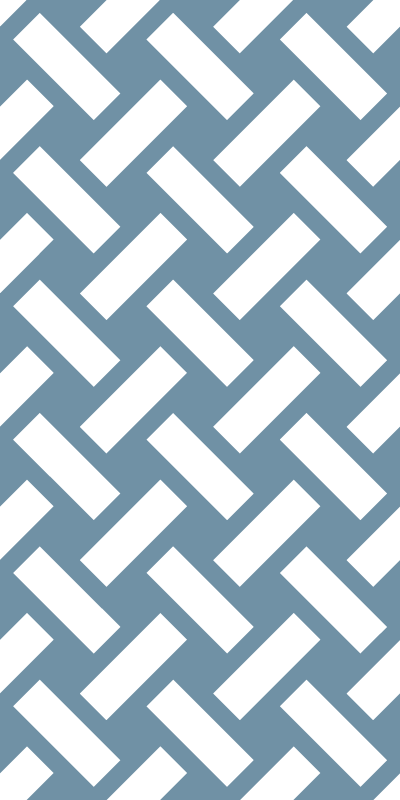 Texture vinyl rug in geometric blue square pattern - TenStickers