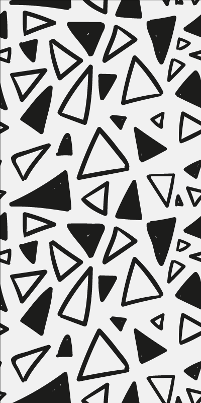 Texture vinyl rug geometric minimalistic triangles - TenStickers