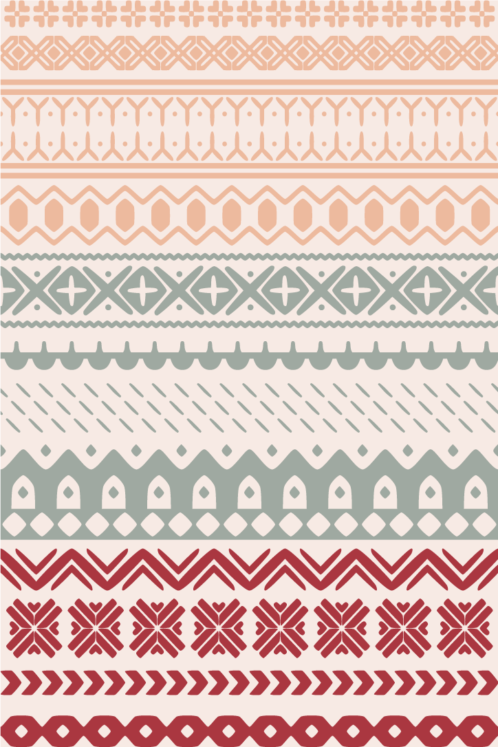 Texture vinyl rug in vintage viking pattern - TenStickers