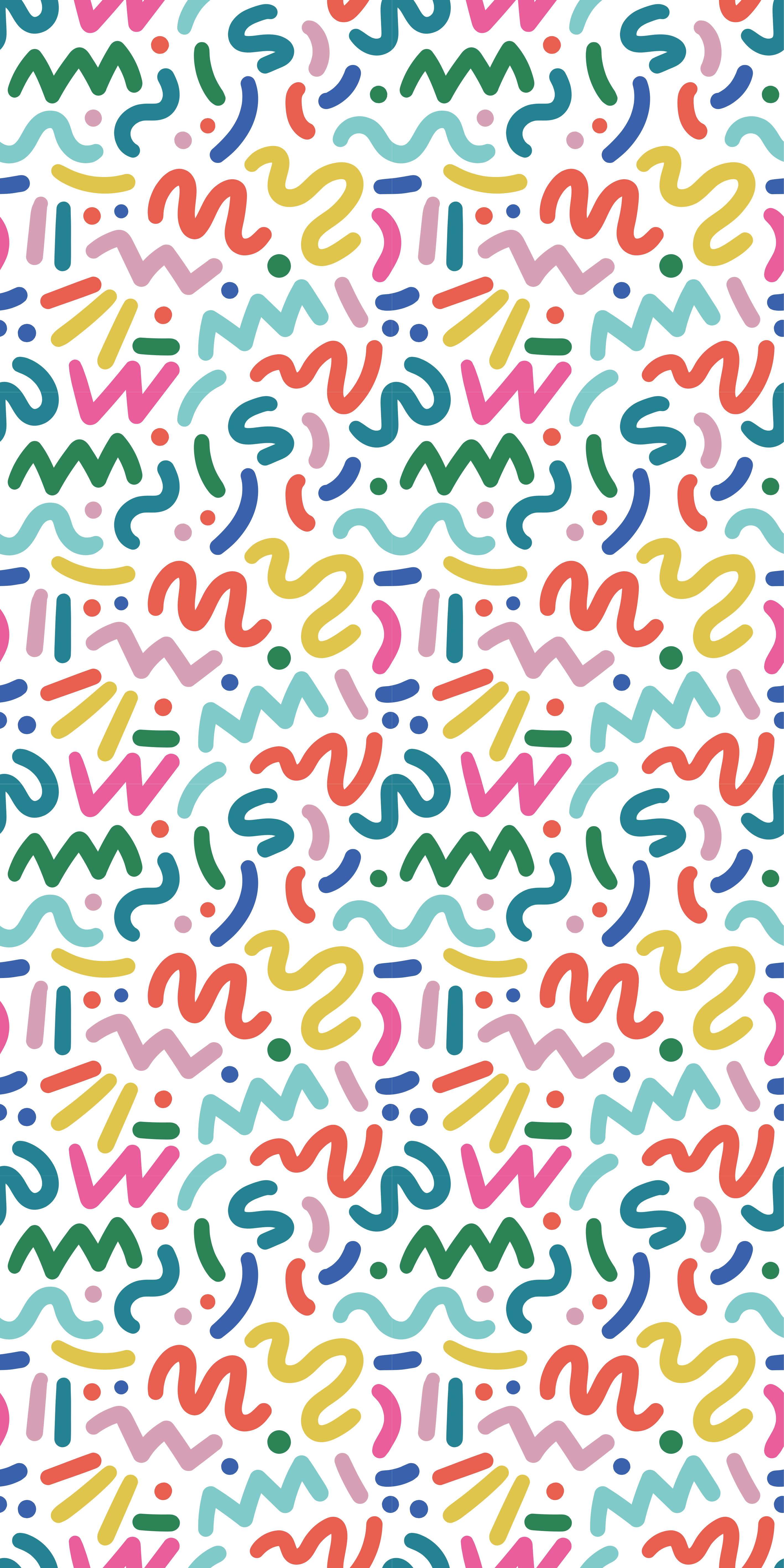 Texture vinyl rug with colorful abstract shapes - TenStickers
