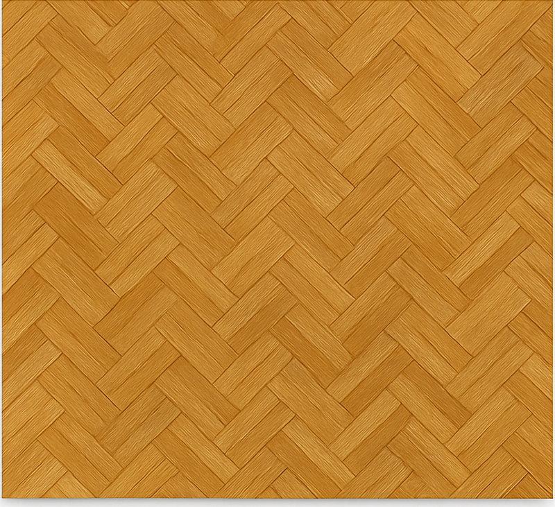 Texture vinyl rug interlocking oak parquet design - TenStickers