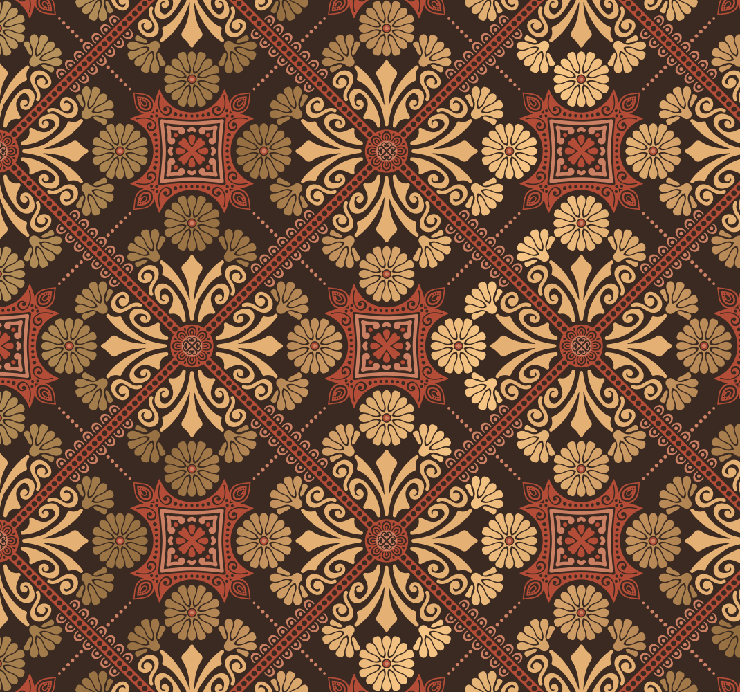 Vintage vinyl rug for bedroom décor - TenStickers