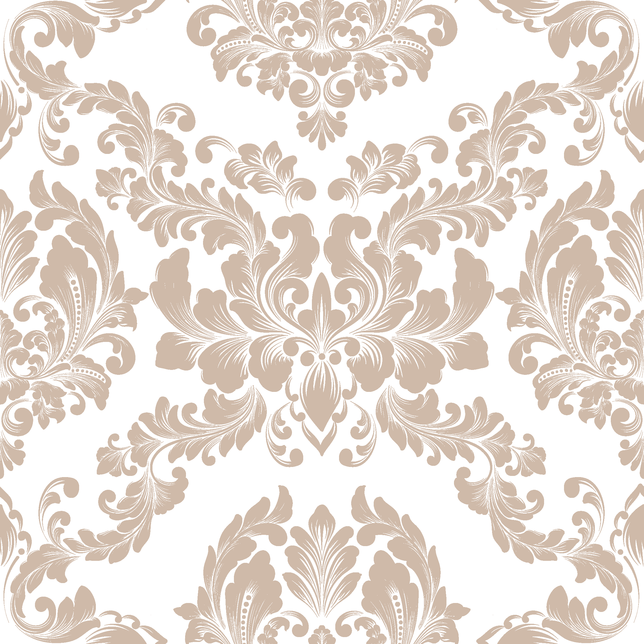 Vintage vinyl rug in damask design - TenStickers