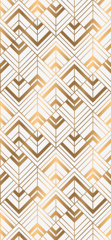 Vintage vinyl rug with diamond-shaped decor pattern - TenStickers