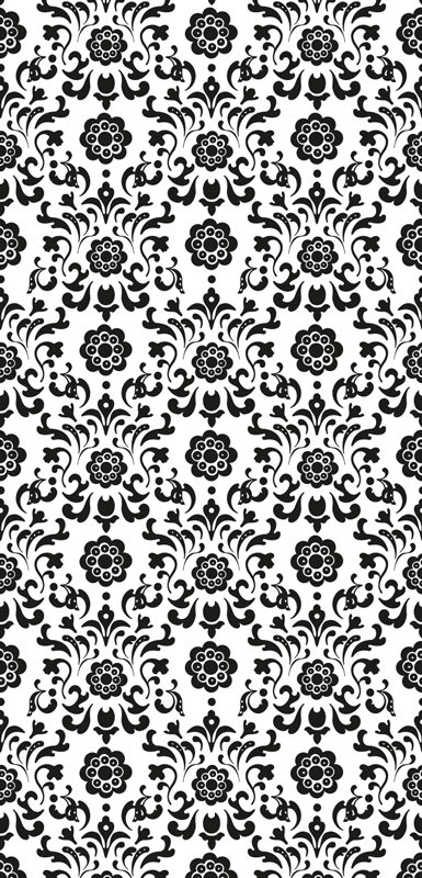 Vintage vinyl rug royalty damask design - TenStickers