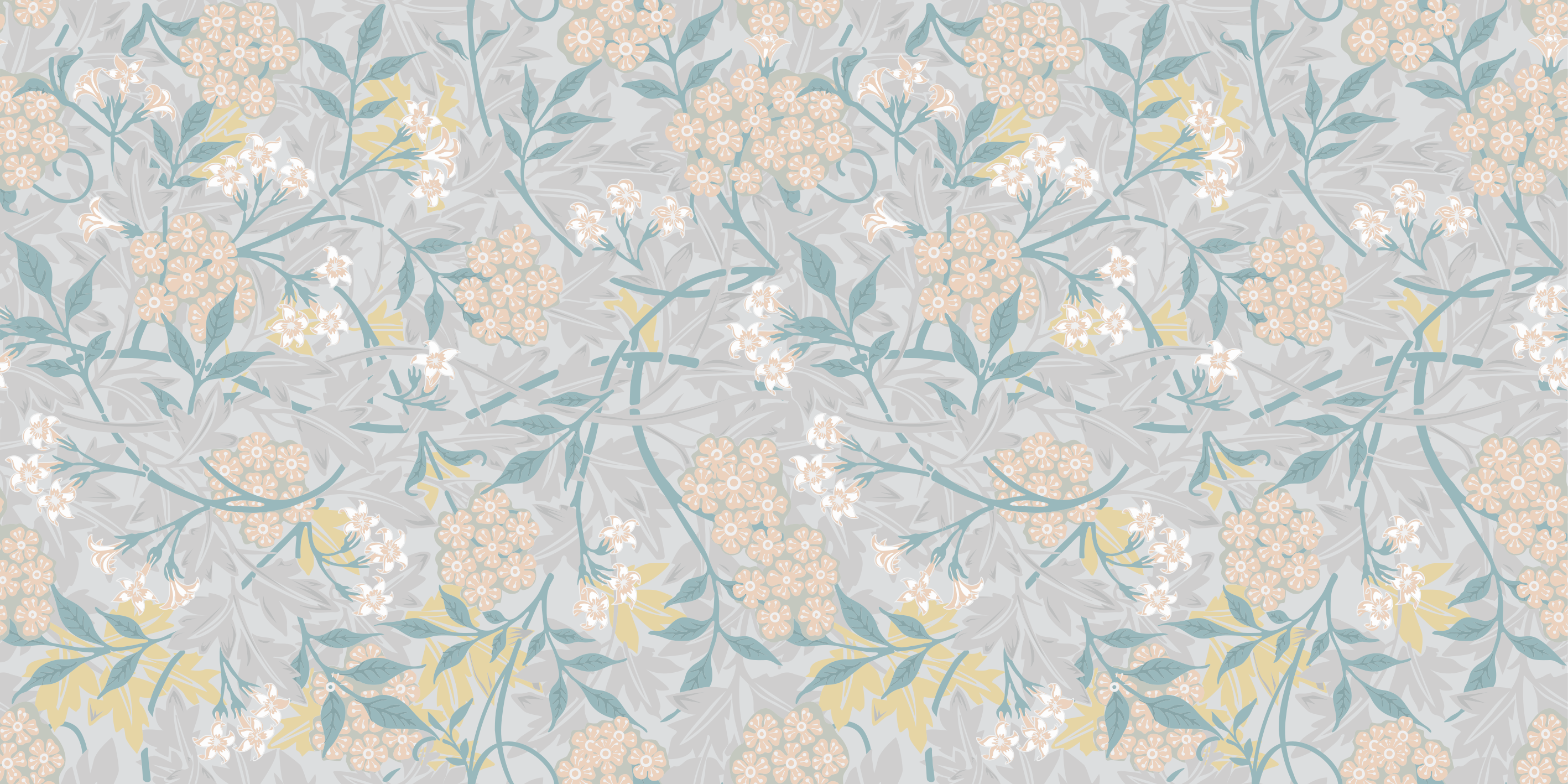 Vintage vinyl rug with elegant 80's floral design - TenStickers