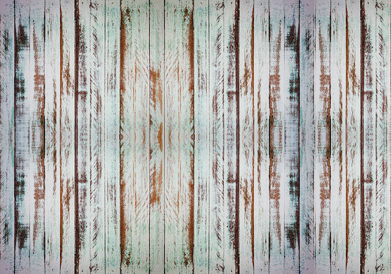Vintage vinyl rug stripping wood design - TenStickers
