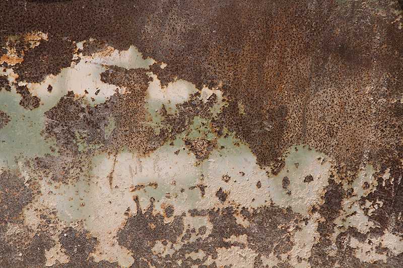 Texture vinyl rug rusty old metal wall design - TenStickers