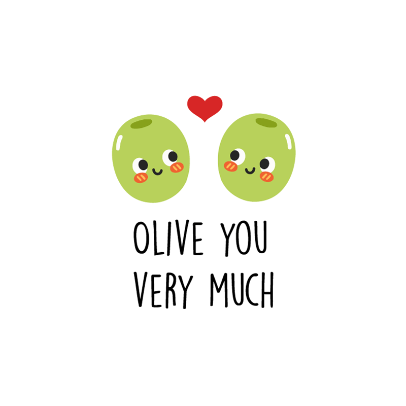 Custom vinyl rug with a funny olive quote - TenStickers