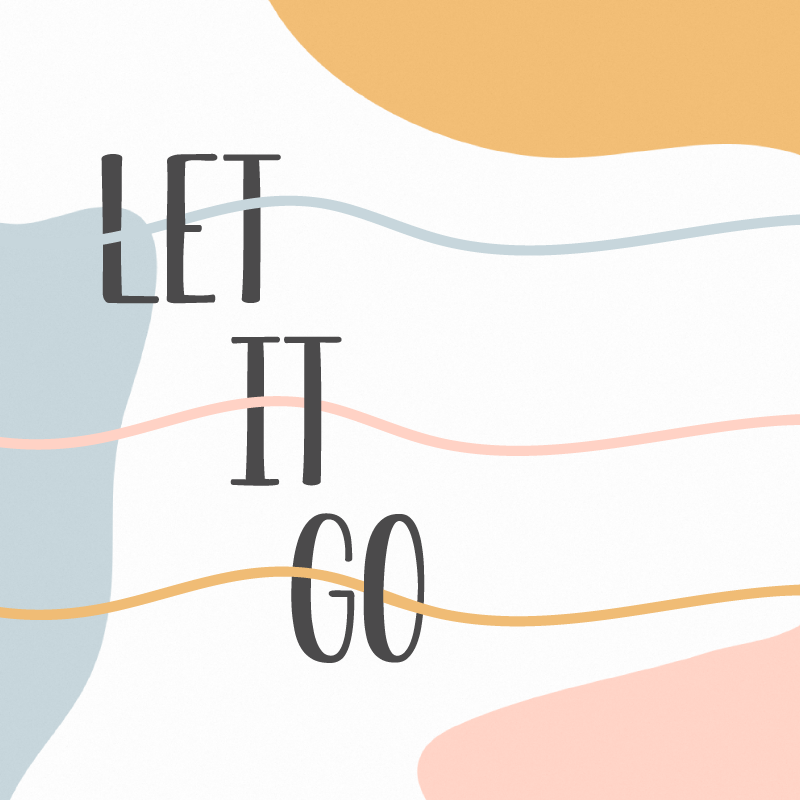 Custom vinyl rug in pastel colors let it go design - TenStickers
