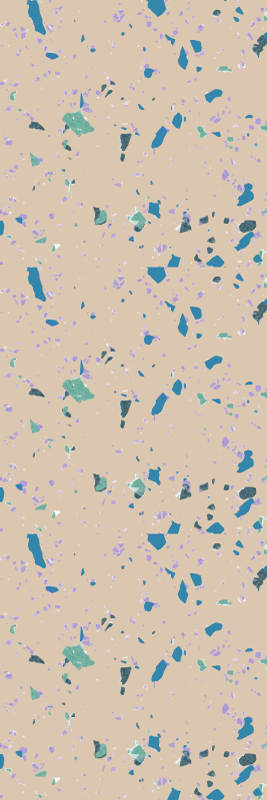 Texture vinyl rug colorful terrazzo design - TenStickers