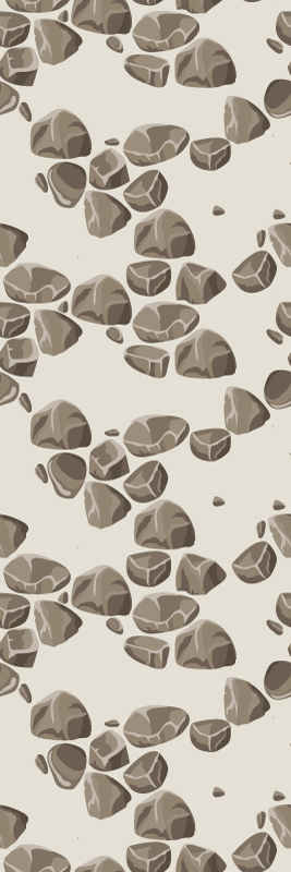 Texture vinyl rug worn modern rustic stones - TenStickers