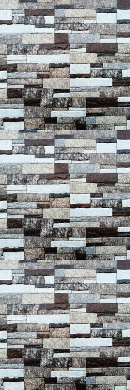 Texture vinyl rug in elegant gray stone design - TenStickers