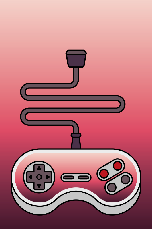 Gaming vinyl rug for kids game controller - TenStickers