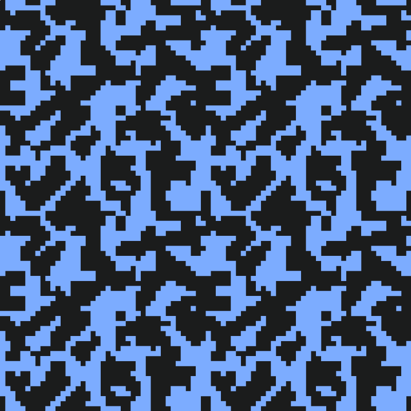 Light blue and black abstract entrance hall vinyl rug - TenStickers
