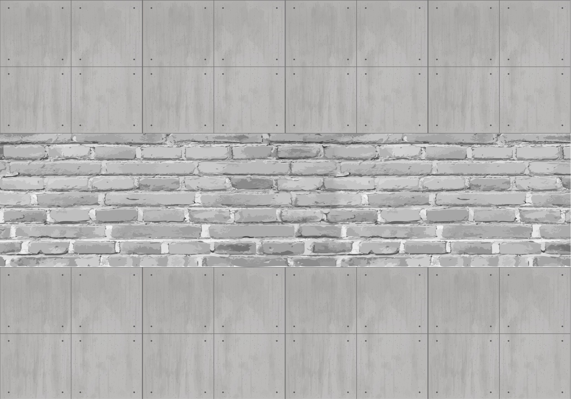 Grey vinyl rug with concrete style panels - TenStickers