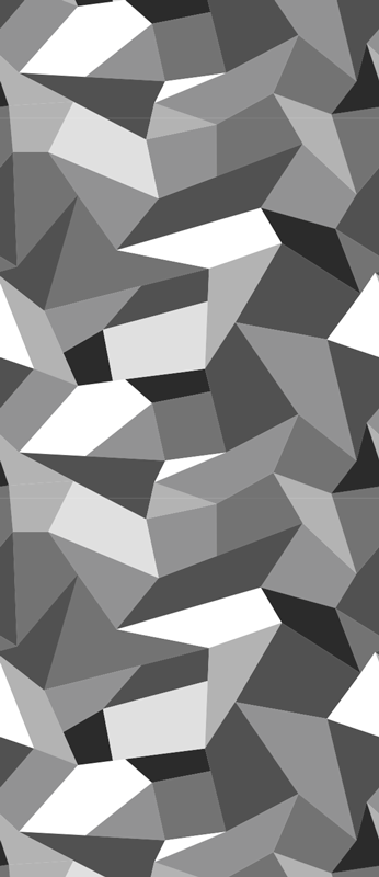 Hallway vinyl rug in black and white triangles - TenStickers